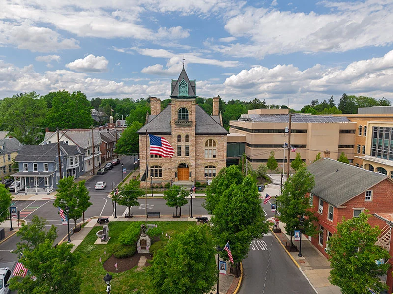 The Monroe County Courthouse in Stroudsburg, Pennsylvania